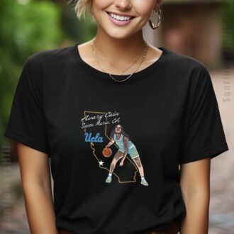 Best UCLA Bruins Basketball T-Shirt featuring Avary Cain & Santa Maria CA Hometown Art