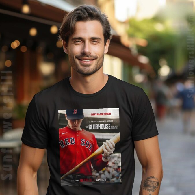 Boston Red Sox Official Netflix Series T-Shirt - Every Major Moment A Year with the Red Sox April 2025 Poster