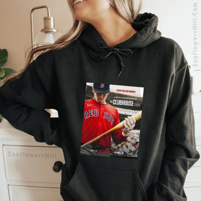 Boston Red Sox Official Netflix Series T-Shirt - Every Major Moment A Year with the Red Sox April 2025 Poster