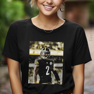 Darius Slay Pittsburgh Steelers Super Bowl Signature T-Shirt - Mississippi State Bulldogs Fan Gear
