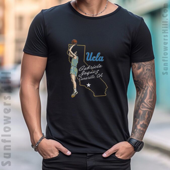 Gabriela Jaquez UCLA Bruins Basketball T-Shirt - Unique Camarillo CA Painting Art