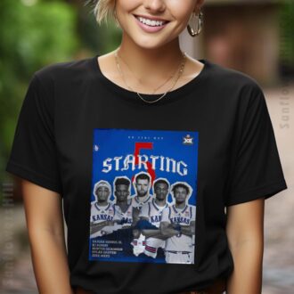 Kansas Jayhawks vs UCF Knights NCAA Basketball Shirt - Harris, Adams, Dickinson & More