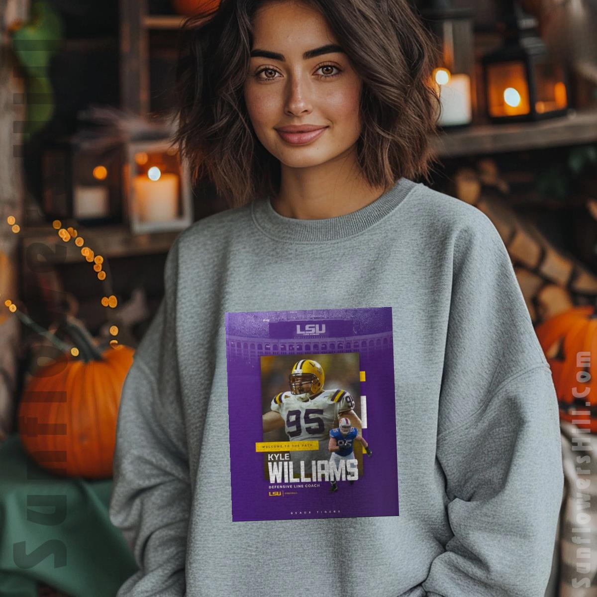 Kyle Williams LSU Tigers T-Shirt - Geaux Tigers Football Defensive Line Coach