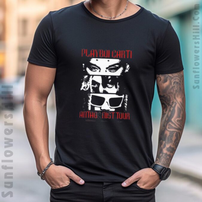 Playboi Carti Antagonist Tour 2025 Painting Shirt - Ken Carson, Destroy Lonely & Homixide Gang
