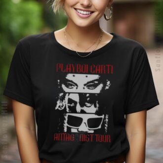 Playboi Carti Antagonist Tour 2025 Painting Shirt - Ken Carson, Destroy Lonely & Homixide Gang