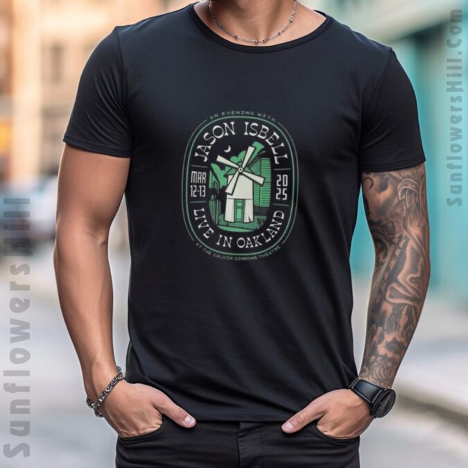 Jason Isbell Live in Oakland 2025 Concert Painting T-Shirt - Calvin Simmons Theatre