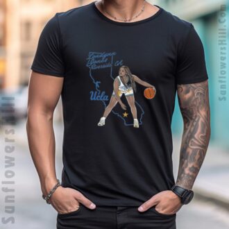 Londynn Jones UCLA Bruins Basketball Graphic Tee - Hometown Riverside CA Tribute