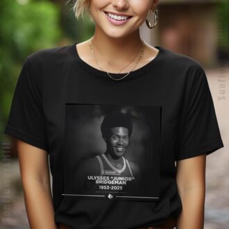 Louisville Cardinals RIP Junior Bridgeman 1953-2025 Vintage Basketball Poster Shirt