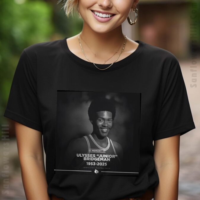 Louisville Cardinals RIP Junior Bridgeman 1953-2025 Vintage Basketball Poster Shirt