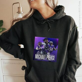 Michael Pierce Retirement T-Shirt - Baltimore Ravens Once a Raven Always a Raven