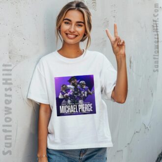 Michael Pierce Retirement T-Shirt - Baltimore Ravens Once a Raven Always a Raven