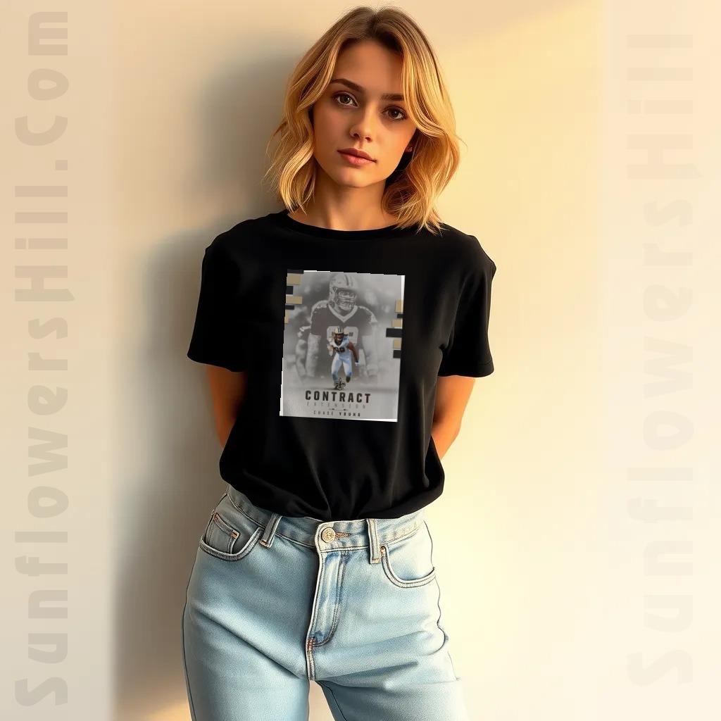 New Orleans Saints Football Chase Young Contract Extension 2025 Fan T-Shirt