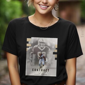 New Orleans Saints Football Chase Young Contract Extension 2025 Fan T-Shirt