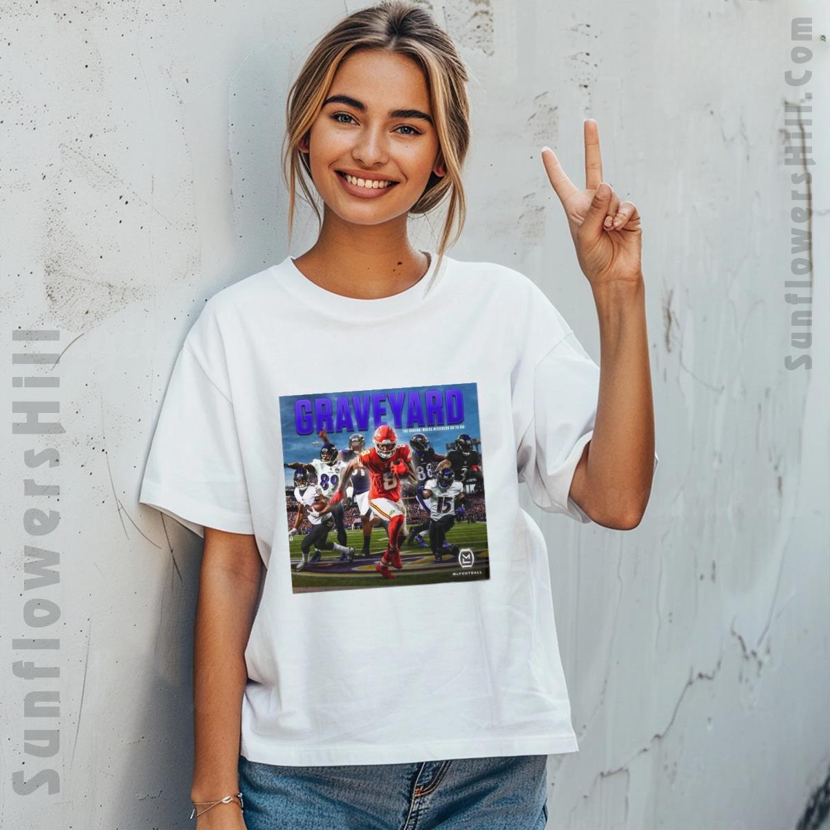 NFL Baltimore Ravens Wide Receivers Graveyard T-shirt - Dez Bryant, OBJ, Steve Smith & More