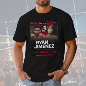 Future Stars of MMA 30 Years Tuff-N-Uff 142 Ryan vs Jimenez T-shirt - Limited Edition