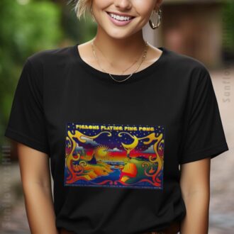 Limited Edition Pigeons Playing Ping Pong 2025 Tour Shirt - The Commonwealth Room, Utah