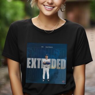 Los Angeles Dodgers World Series Champion Manager Dave Roberts 4-Year Contract T-Shirt