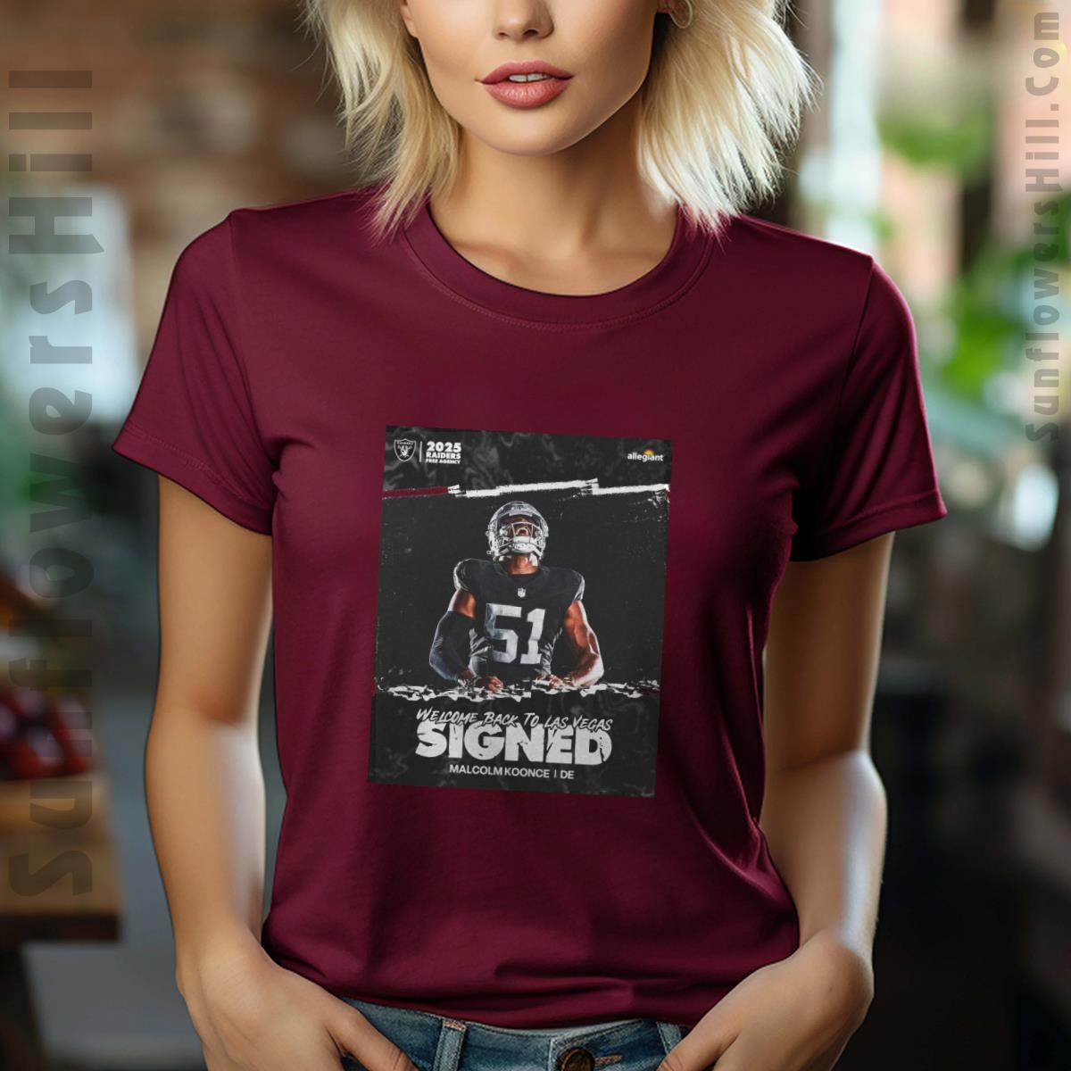 Malcolm Koonce Return of the Malc T-Shirt - Official Poster Las Vegas Raiders Football Tee