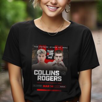 MMA Fight Night T-Shirt - Tuff-N-Uff 142 Collins vs Rogers Amateur Featherweight Match