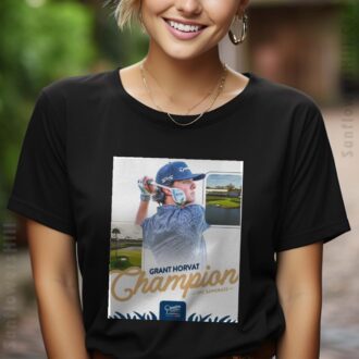 PGA Tour Champion Grant Horvat Wins Creator Classic Poster T-Shirt
