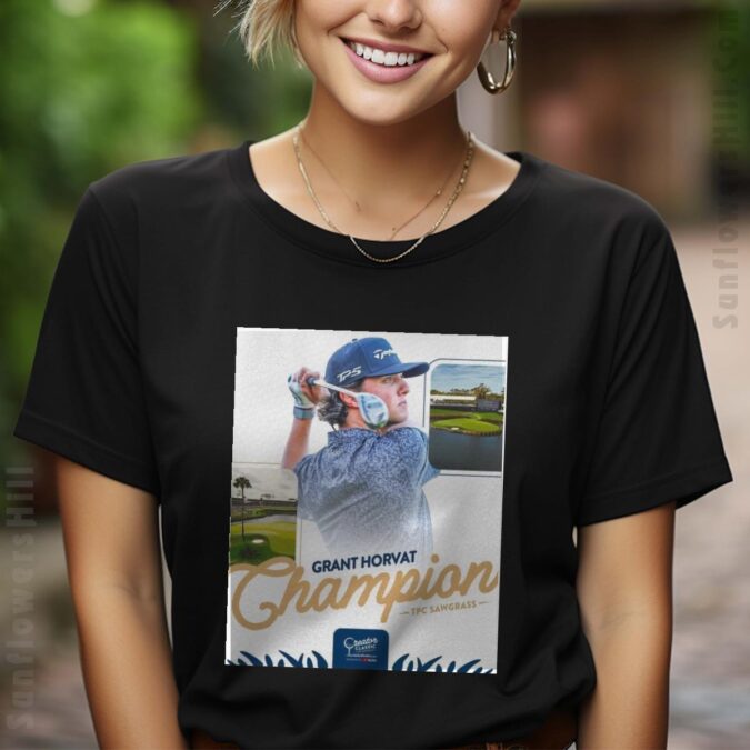 PGA Tour Champion Grant Horvat Wins Creator Classic Poster T-Shirt