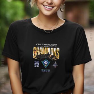 UNC Wilmington Seahawks 2025 CAA Champions T-Shirt - Official Retro Vintage Basketball Tee