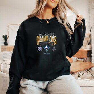 UNC Wilmington Seahawks 2025 CAA Champions T-Shirt - Official Retro Vintage Basketball Tee