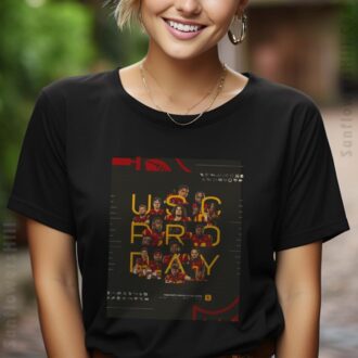 USC Trojans Pro Day 2025 T-Shirt - Poster Design Featuring Jamil Muhammad, Michael Lantz & Gavin Meyer