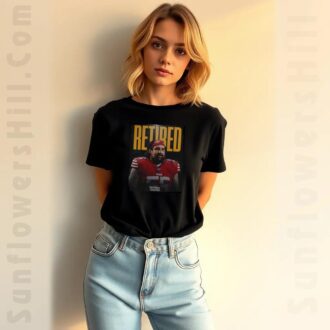 Jon Feliciano Retirement Tribute T-Shirt, San Francisco 49ers NFL Football Fan Gift for Girl
