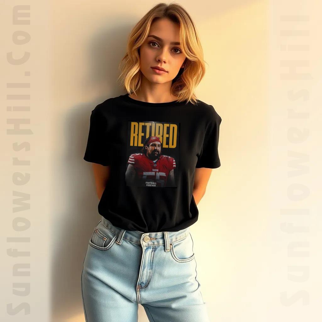 Jon Feliciano Retirement Tribute T-Shirt, San Francisco 49ers NFL Football Fan Gift for Girl