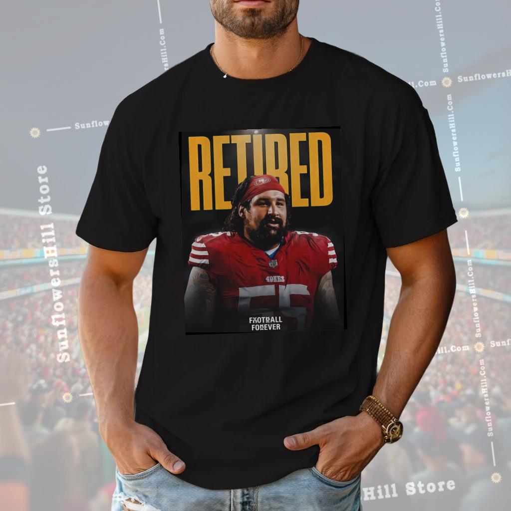 Jon Feliciano Retirement Tribute T-Shirt, San Francisco 49ers NFL Football Fan Gift for Men