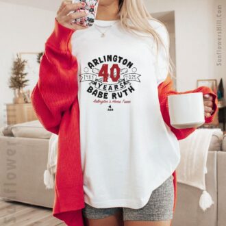 1985-2025 Arlington Babe Ruth 40 Years Anniversary T-Shirt, Classic Baseball Vintage Tee