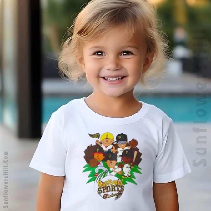 Backyard Sports Pittsburgh Pirates Shirt, MLB 2025 Cartoon Baseball T-Shirt