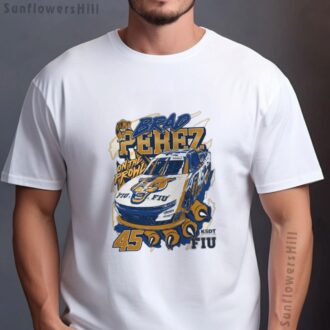 Brad Perez NASCAR 2025 On The Prowl T-Shirt - FIU & KSDT CPA Painting Design