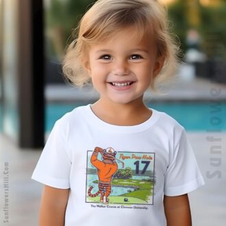 Clemson Tigers Tiger Paw Golf Course Painting Shirt - The Walker Course at Clemson University Design