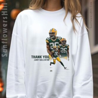 Corey Ballentine Green Bay Packers 2025 Thank You NFL Fan T-Shirt
