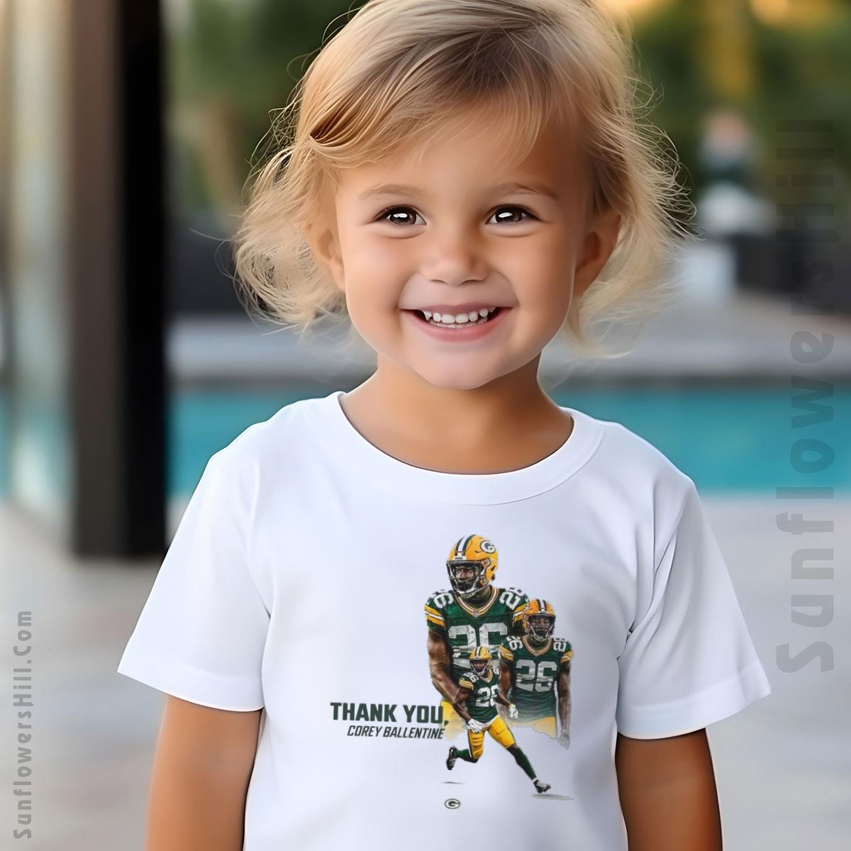 Corey Ballentine Green Bay Packers 2025 Thank You NFL Fan T-Shirt