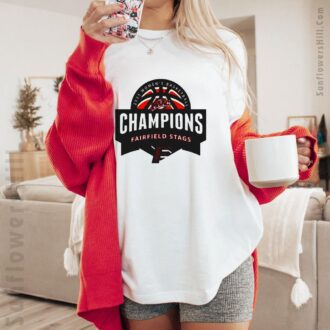 Fairfield Stags 2025 MAAC Women’s Basketball Champions T-Shirt - College Basketball Fan Apparel