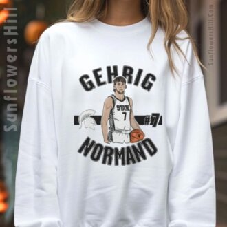 Gehrig Normand #7 Michigan State Spartans Basketball 2025 T-Shirt