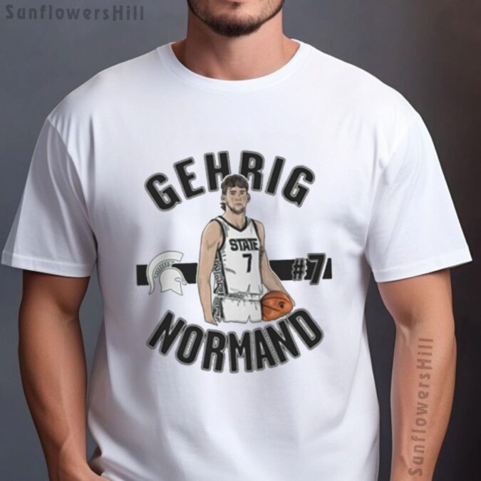 Gehrig Normand #7 Michigan State Spartans Basketball 2025 T-Shirt
