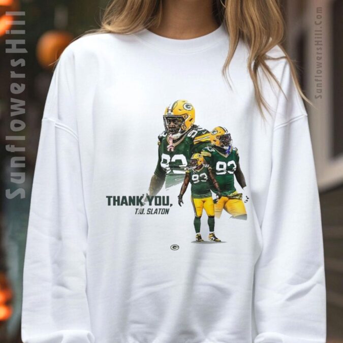Green Bay Packers T.J. Slaton NFL 2025 Commemorative T-Shirt - Thank You Edition