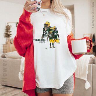 Green Bay Packers T.J. Slaton NFL 2025 Commemorative T-Shirt - Thank You Edition