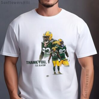 Green Bay Packers T.J. Slaton NFL 2025 Commemorative T-Shirt - Thank You Edition