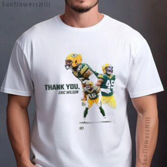 Green Bay Packers Thank You Eric Wilson NFL 2025 T-Shirt, Football Fan Apparel