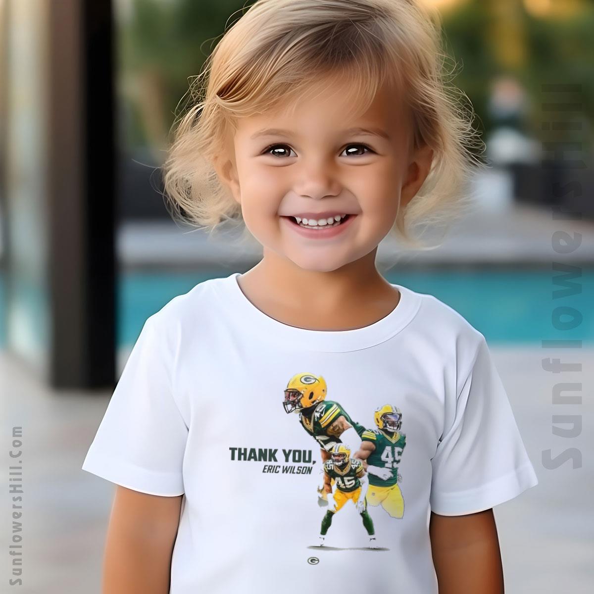 Green Bay Packers Thank You Eric Wilson NFL 2025 T-Shirt, Football Fan Apparel