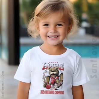 Houston Cougars 2025 Conference Champions T-Shirt - Official Coogs House Mascot Artwork