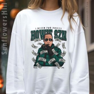 Howie SZN I Bleed For Philly Philadelphia Eagles T-shirt - Football Caricature Design