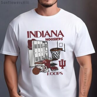 Indiana Hoosiers Basketball Dark Horse NYC Hoops Tee - Locker Room Art Print