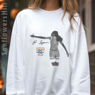 Jewel Spear Tennessee Lady Volunteers Basketball Signature Portrait 2025 T-Shirt