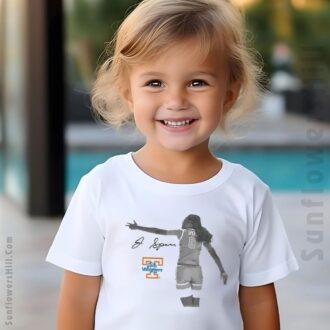 Jewel Spear Tennessee Lady Volunteers Basketball Signature Portrait 2025 T-Shirt